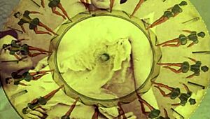 vintage illustration of antique retro cartoon