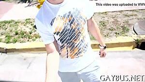 Intense POV blowjob with a gay man sucking bareback.