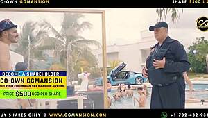 Dildo says 'fuck my pussy' pounding brunette and blonde lesbians