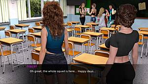 nursing charlotte and hazel back to pleasure at their old college, with big tits and asses