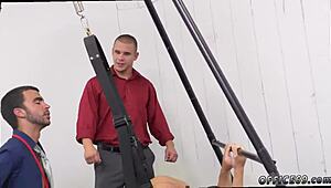 nude underwear gay scene with teamwork theme