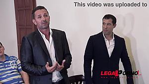 omg sexy lawyer helena valentine gets dp at court with hot babe aisha gp362 😍