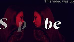 Model Victoria Mur caresses her stunning body with care