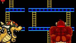 damn, bowser koopa and donkey kong slam mario in wild cartoon clash!