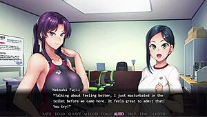 saimin-gakushuu secret desire tsukino and fuiji explore rimjob and cumshot in anime