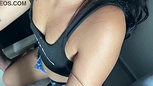 Cute teen sucks monster cock, gets facial cum