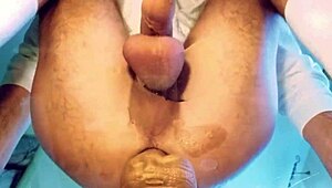 I feel the painful dildo fuck as a gay teen