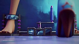 Cold day, anime characters warm up with big ass action