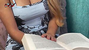 family therapy gone wild, he spies on me reading then bangs me 😳