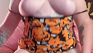 orgasm with dragon dildo pussy play and moaning