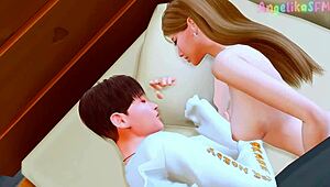 Perverted Stepsister Seduces Stepbrother For Anal Sex