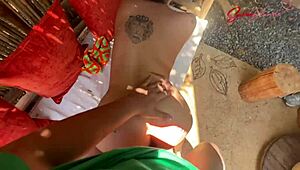 Sara Blonde Blows Waiter For Tip