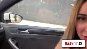 indecent proposal on brazil streets, blonde whore fucks easily 😏