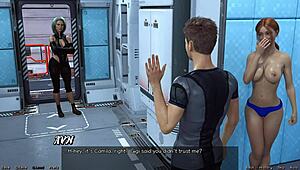 Red Haired Step Sister in Shower