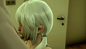 my friend's asian milf mom sucks me off in the hallway pov