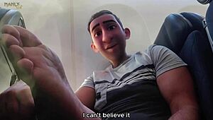 Hey, Step Gay Dad, Mile High Fun With Feet Fetish And Being Naughty 😏