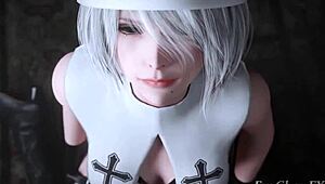 I love this 2b hentai compilation with all the sexy scenes and stuff