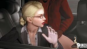 Boss lady trades her body for product, getting slammed hard by monster cock like a cheap bitch.