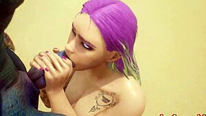 i watched this busty slut get drilled in every hole by lizard man in 3d porn