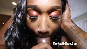 i'm this thick ebony queen dominique larue fuckin my first big black cockk