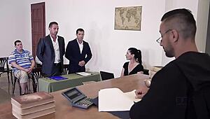 Xxx Justice with Judge Ordering Hot Group Sex and DP