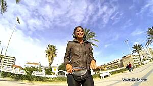 WOW, SUPERHOT Busty Sexbomb REALLY Enjoys HARD FUCK on Beach with Stranger!