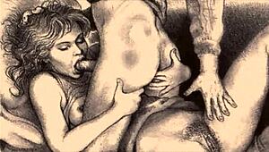 Look at this vintage erotic illustration