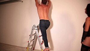 Wife pussy destroyed in garage with creampie and leg shaking orgasm!