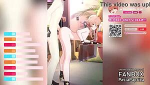 watching video 105 with anime and cartoon characters