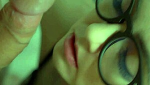 lewd milf swallows oral creampie after sucking hard cock