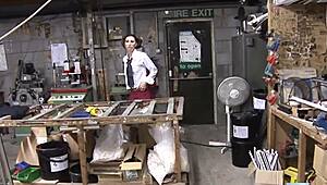 The new colleague is getting fucked hard in this horny roleplay