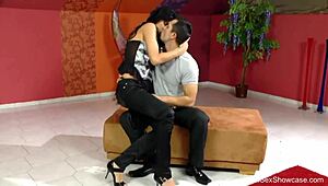 Skinny Brunette Takes Rough Anal Fucking with Facial Finish