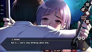 doukyuusei satomi's events and ending with short hair asian student