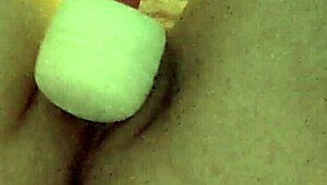 Intriguing blindfolded wife in submissive amateur scene