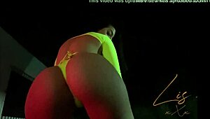 Look at this latina dancing in panties, showing her natural tits and ass on webcam.