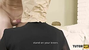 Boy Craves Bondage with Sexy Tutor!