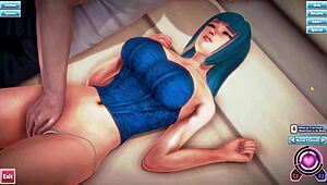 Honey Select - Sarutobi Yuuki 3D Blue Haired Beauty