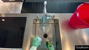 sage roux's tight ass gets railed hard in fishnets