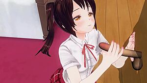 Sister Teases Anus During Edging Handjob