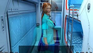 Red Haired Step Sister in Shower