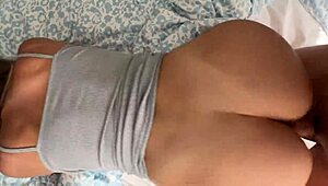 step mom and step son share hotel bed for unexpected fun