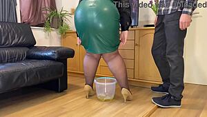 Stepson-in-law's kinky desire for his mother-in-law's wet pussy