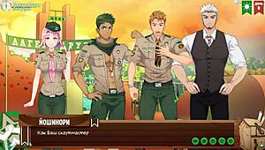 Game Friends Camp Episode 9 - Made A Juicy Blowjob To Natsumi Russian Voice Acting