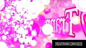 dream tranny - tgirls ride anal machines hard