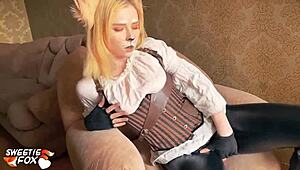 Steampunk Girl In Doggy