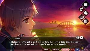 doukyuusei satomi's events and ending with short hair asian student