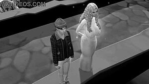 i love this wonderful fucking life parody in sims 4 christmas hentai