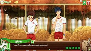 Game Friends Camp Episode 9 - Made A Juicy Blowjob To Natsumi Russian Voice Acting