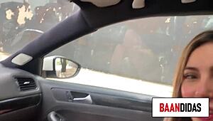 indecent proposal on brazil streets, blonde whore fucks easily 😏