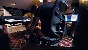 Dayanara slurps pro gamer's cock and cum!